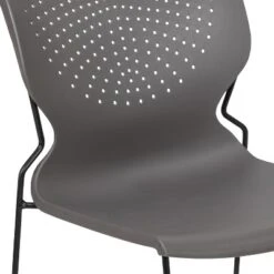 Flash Furniture HERCULES Series 661 Lb. Capacity Gray Full Back Stack Chair With Black Powder Coated Frame 18 Flash Furniture HERCULES Series 661 Lb. Capacity Gray Full Back Stack Chair With Black Powder Coated Frame -Office Furniture GUEST eb2f1fc3 9000 4dba 83ce 4c10471c6ee3