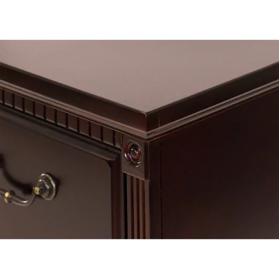 53.25" Huntington Club Four Drawer File Cabinet Cherry - Martin Furniture 4 53.25" Huntington Club Four Drawer File Cabinet Cherry - Martin Furniture - Image 2