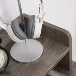 HOMCOM Computer Table Writing Desk With Hutch 3 Drawers, Open Cabinets, Top Shelf, Wide Tabletop, Cable Management, Gray 12 HOMCOM Computer Table Writing Desk With Hutch 3 Drawers, Open Cabinets, Top Shelf, Wide Tabletop, Cable Management, Gray -Office Furniture GUEST ecbd4905 af74 4ac9 9b9e 8957f408b87c