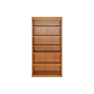 72" Huntington Oxford Wood Bookcase - Martin Furniture 8 72" Huntington Oxford Wood Bookcase - Martin Furniture - Image 6