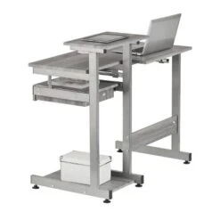 Complete Computer Workstation Desk Gray - Techni Mobili -Office Furniture GUEST f1363f88 66a0 4b63 8854 6848ec07c792