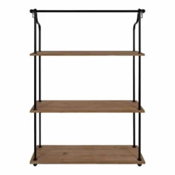 20" X 32" Walters Wood/Metal 3 Tier Shelving Brown - Kate & Laurel All Things Decor 13 20" X 32" Walters Wood/Metal 3 Tier Shelving Brown - Kate & Laurel All Things Decor -Office Furniture GUEST f19a2c0e ad5f 421e a77b f038f2eced0d