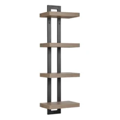 36" X 11" 4 Tier Ladder Bracket Floating Wall Shelf Unit - Danya B. 35 36" X 11" 4 Tier Ladder Bracket Floating Wall Shelf Unit - Danya B. -Office Furniture GUEST f3444f95 c66e 4481 8e3c 0beb40458c4b