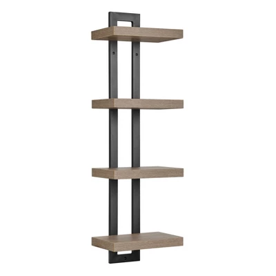 36" X 11" 4 Tier Ladder Bracket Floating Wall Shelf Unit - Danya B. 16 36" X 11" 4 Tier Ladder Bracket Floating Wall Shelf Unit - Danya B. - Image 14