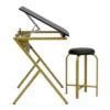 2pc Stellar Drawing Table With 36" Adjustable Top With Stool Set Black/Gold - Studio Designs -Office Furniture GUEST f35fb968 840c 452c 80ef 395c5ef2c22a