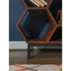 34" Miora Bookshelf Brown - Powell Company -Office Furniture GUEST f530bb2e d0a3 478a 80d1 c674507ea1f4