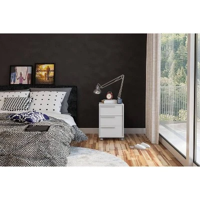 Maia 3 Drawer File Cabinet White - Polifurniture 14 Maia 3 Drawer File Cabinet White - Polifurniture - Image 12