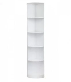 FC Design 5 Tier Corner Bookcase Wooden Display Shelf Storage Rack Multipurpose Shelving Unit -Office Furniture GUEST f687bdeb 3b08 4941 b743 aaf2dddc1f08
