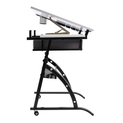 Core Drawing Table And Stool Set Charcoal Black/White - Studio Designs 16 Core Drawing Table And Stool Set Charcoal Black/White - Studio Designs - Image 14