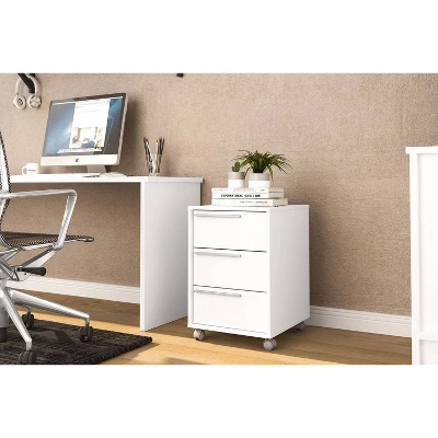 Maia 3 Drawer File Cabinet White - Polifurniture 10 Maia 3 Drawer File Cabinet White - Polifurniture - Image 8