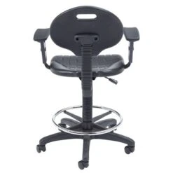 22"-32" Adjustable Height Polyurethane Task Office Chair With Arms Black- Hampden Furnishings 24 22"-32" Adjustable Height Polyurethane Task Office Chair With Arms Black- Hampden Furnishings -Office Furniture GUEST f97d731c 38cd 4167 b56a e15b5b6b1c9e