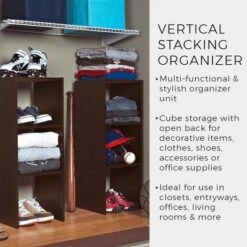 ClosetMaid 895600 Decorative Home Stackable 2-Cube Organizer Storage 31-Inch, Espresso 9 ClosetMaid 895600 Decorative Home Stackable 2-Cube Organizer Storage 31-Inch, Espresso -Office Furniture GUEST fa2f2376 53bb 4a7b b112 8470c9081702