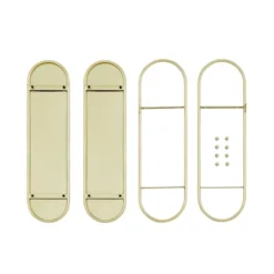 20" 2 Tier Warm Metal Hanging Bracket Wall Mounted Shelf Gold - Danya B. 22 20" 2 Tier Warm Metal Hanging Bracket Wall Mounted Shelf Gold - Danya B. -Office Furniture GUEST fb20f429 274a 4bb1 9729 2af707e2a88f