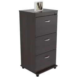 40.16" 3 Drawer Locking File Cabinet Espresso - Inval -Office Furniture GUEST fb2d5eb7 eefe 4761 ab1d 5cb2d85754f5