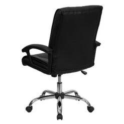 Flash Furniture Mid-Back Black LeatherSoft Swivel Manager's Office Chair With Arms -Office Furniture GUEST fb3aac87 11d7 44a5 a3c0 6ca5bda0d555