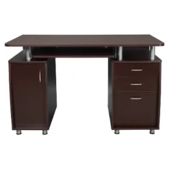 Complete Workstation Computer Desk With Storage Brown - Techni Mobili -Office Furniture GUEST fbd0620e a6ea 47c5 a210 7b508df3cac5