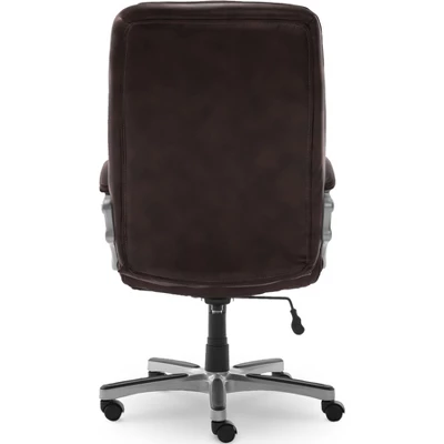 Serta Executive Big&Tall Office Chair, Puresoft Faux Leather, Roasted Chestnut 3 Serta Executive Big&Tall Office Chair, Puresoft Faux Leather, Roasted Chestnut