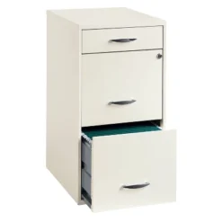 Space Solutions 3 Drawer Letter Width Vertical File Cabinet With Pencil Drawer Pearl White -Office Furniture GUEST ff52e277 23ba 4810 8ac0 2d1dbfc62e62